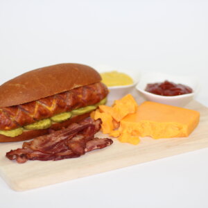 SAUSAGE BACON with CHEDDAR 8''