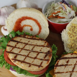 BURGER CHICKEN 4 OZ RAW 16 PCS