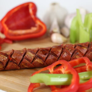 TURKEY & PEPPER SAUSAGE 8''
